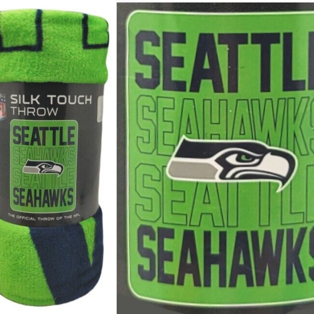 Seattle Seahawks Northwest Plush Raschel Blanket Throw